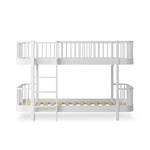 OLIVER FURNITURE-041772 - Kit De Conversion Original, Lit Superposé Mi-haut - En 1 Lit Et 1 Lit Mezzanine Mi-haut 138 Cm, Blanc