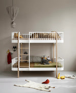OLIVER FURNITURE-041777 - Kit De Conversion Original, Lit Superposé Mi-haut - En Lit Superposé, Blanc/chêne