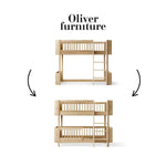 OLIVER FURNITURE-041789 - Kit De Conversion Mini+, Lit Mezzanine Mi-haut - En Lit Superposé Mi-haut, Chêne
