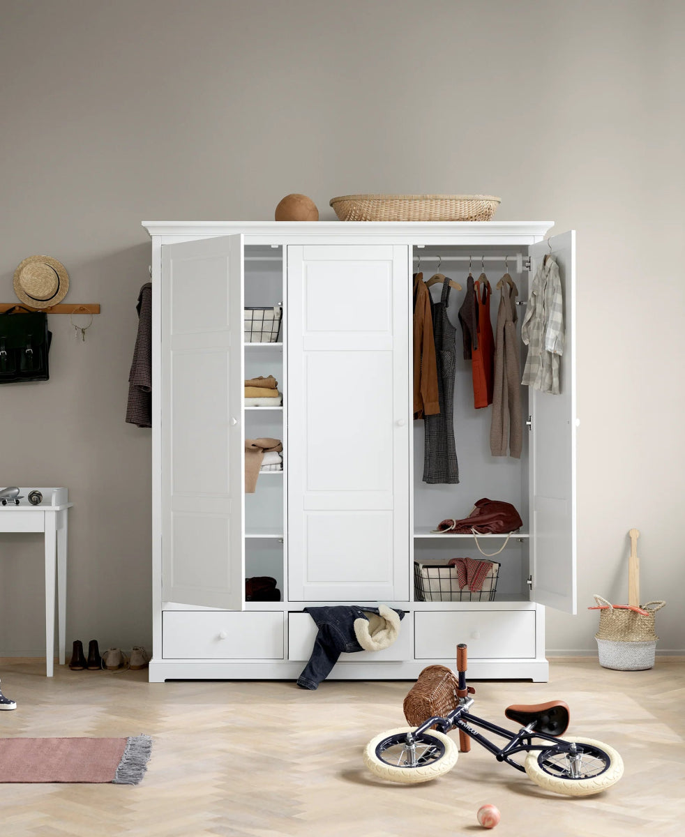OLIVER FURNITURE-Armoire 3 Portes Seaside