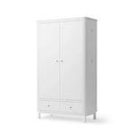 OLIVER FURNITURE-Armoire 2 Portes Wood, Blanc