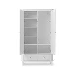 OLIVER FURNITURE-Armoire 2 Portes Wood, Blanc