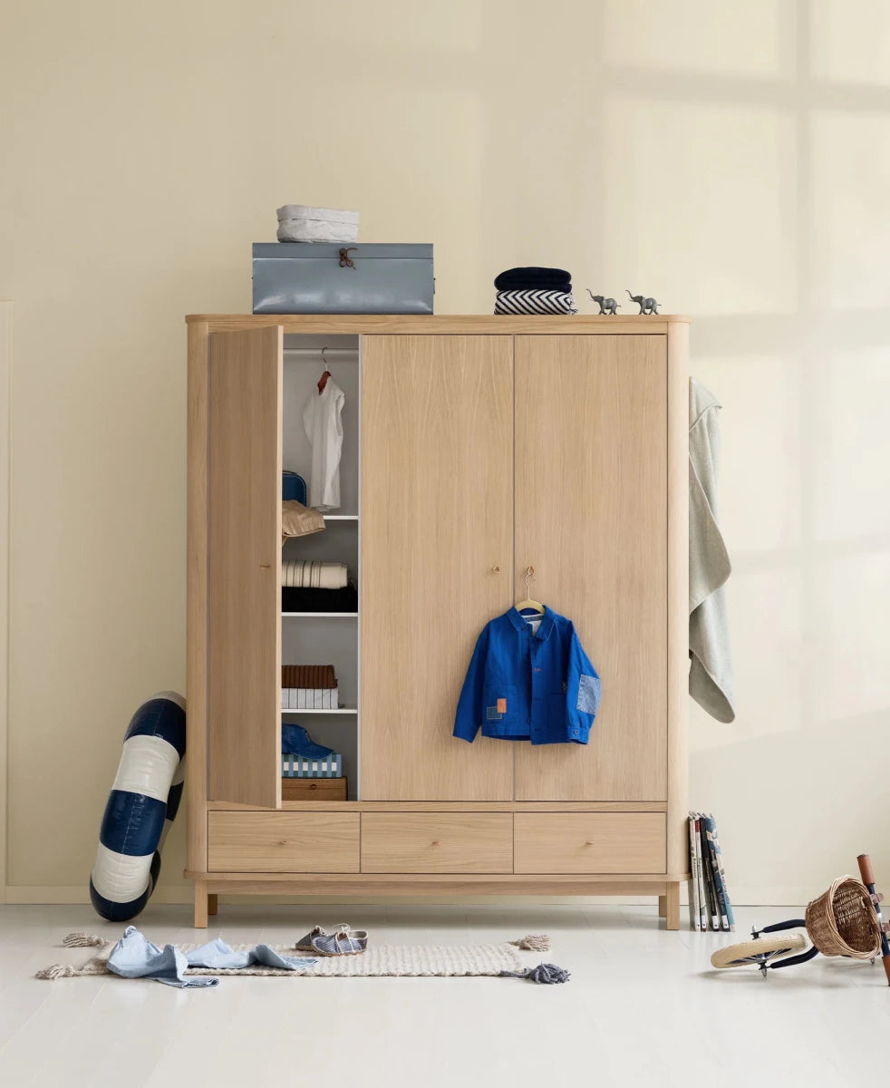 OLIVER FURNITURE-Armoire Oliver Furniture 3 Portes, Chêne