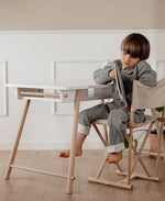 OLIVER FURNITURE-Bureau Junior Oliver Furniture, Ajustable En Hauteur, Blanc/chêne
