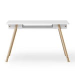 OLIVER FURNITURE-Bureau Junior Oliver Furniture, Ajustable En Hauteur, Blanc/chêne