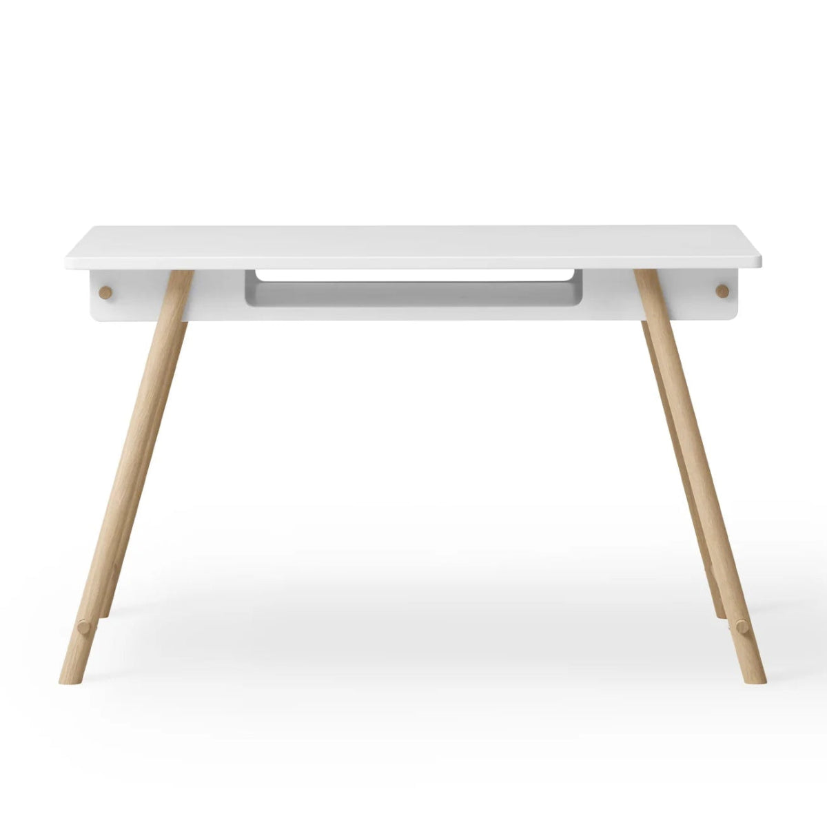 OLIVER FURNITURE-Bureau Junior Oliver Furniture, Ajustable En Hauteur, Blanc/chêne