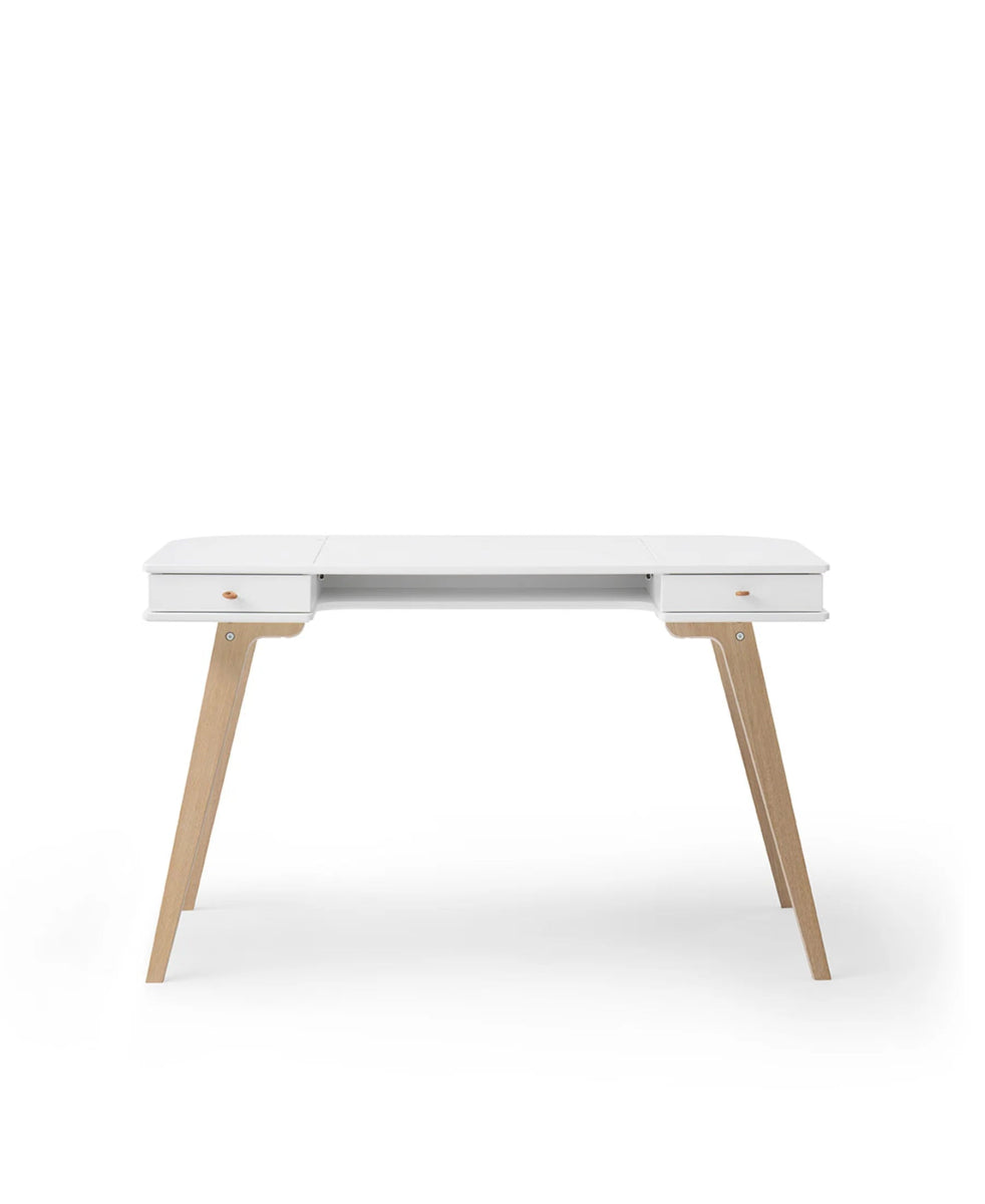 OLIVER FURNITURE-Bureau Wood 72,6 cm, Blanc/Chêne