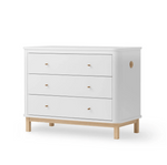OLIVER FURNITURE-Commode 3 Tiroirs Oliver Furniture - Blanc/chêne - Nouveauté