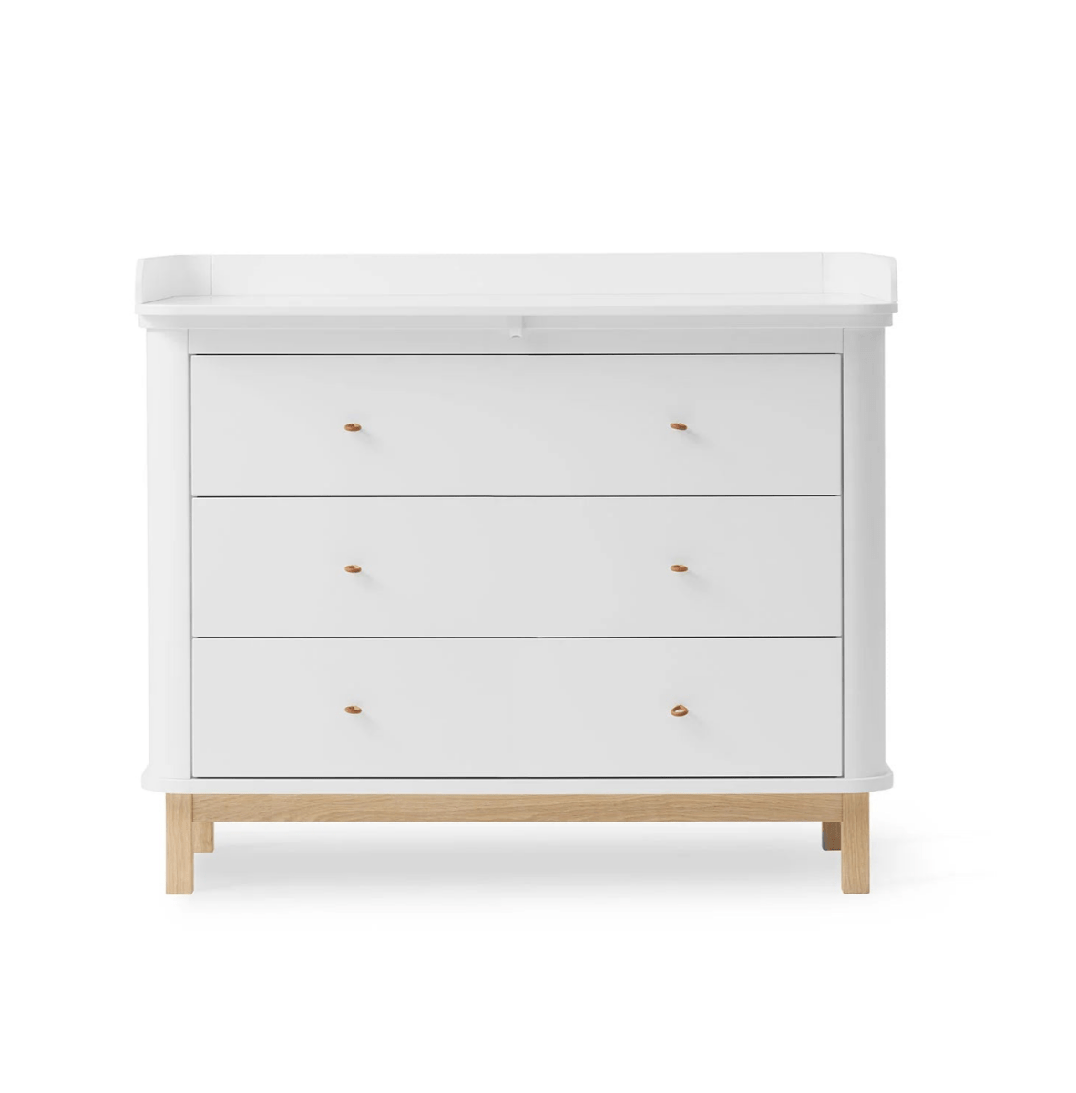 OLIVER FURNITURE-Commode À Langer Oliver Furniture 3 Tiroirs, Blanc/chêne - Nouveauté