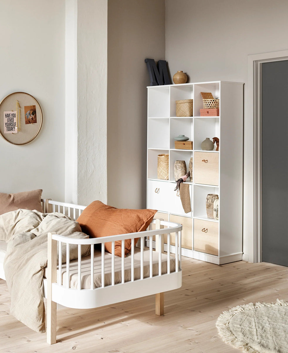 OLIVER FURNITURE-Étagère Wood 3×5 Verticale Avec Socle