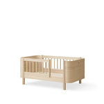 OLIVER FURNITURE-Lit Bébé Évolutif Wood Mini+ Avec Kit Junior Inclus, Chêne