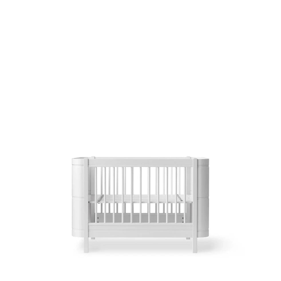 OLIVER FURNITURE-Lit Bébé Évolutif Wood Mini+, Blanc