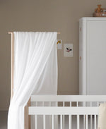 OLIVER FURNITURE-Lit Bébé Évolutif Wood Mini+, Blanc