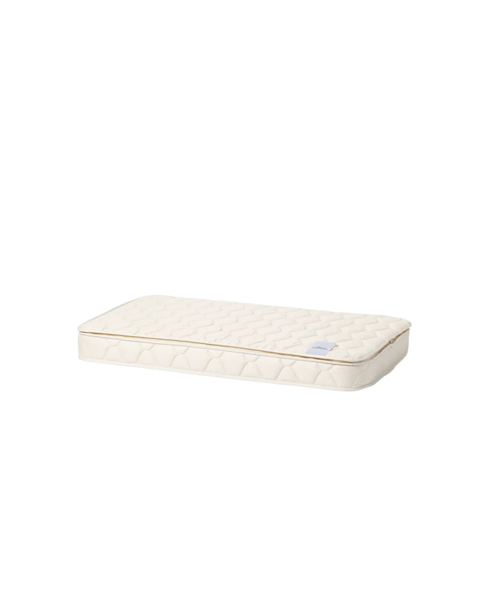 OLIVER FURNITURE-Lit Bébé Évolutif Wood Mini+, Blanc/Chêne