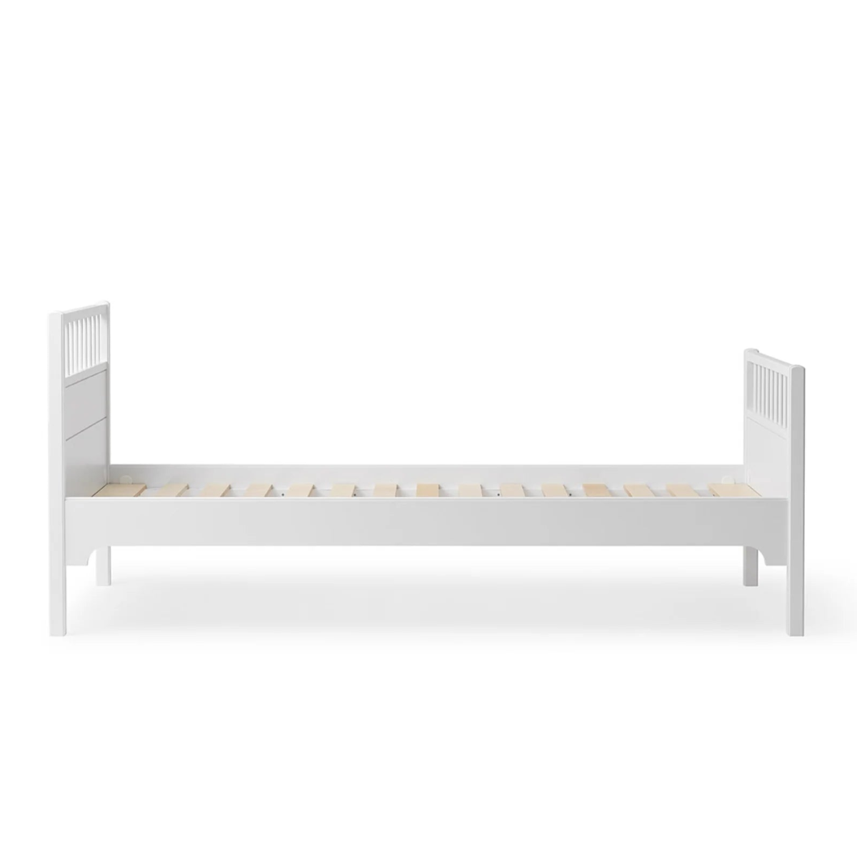 OLIVER FURNITURE-Lit Seaside Classic 90 x 200 Cm, Blanc