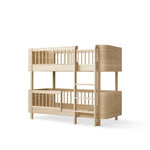OLIVER FURNITURE-Lit Superposé Mi-haut Wood Mini+, Chêne