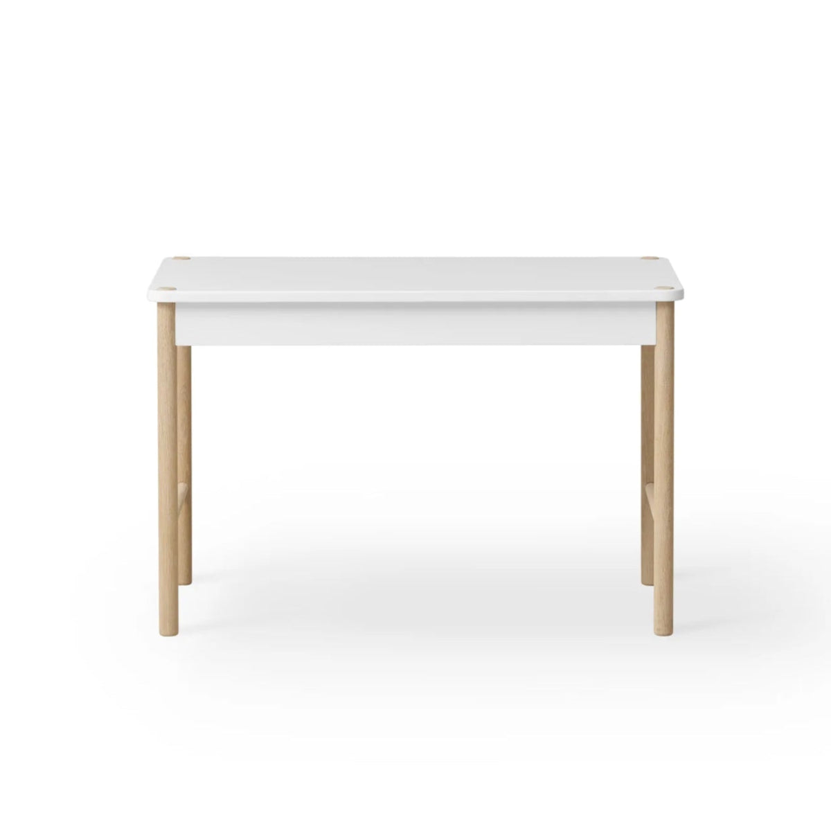 OLIVER FURNITURE-Table De Jeux Petit Enfant Camp, Blanc/Chêne