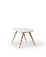 OLIVER FURNITURE-Table Wood PingPong, Blanc/Chêne