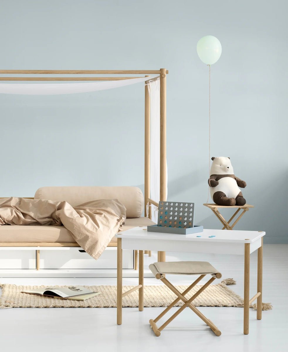 OLIVER FURNITURE-Tabouret Junior Camp, Chêne/Non Teinté