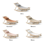 OLIVER FURNITURE-Transat Enfant Wood, Chêne/Blanc