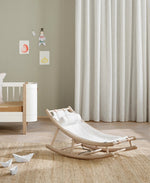 OLIVER FURNITURE-Transat Enfant Wood, Chêne/Blanc