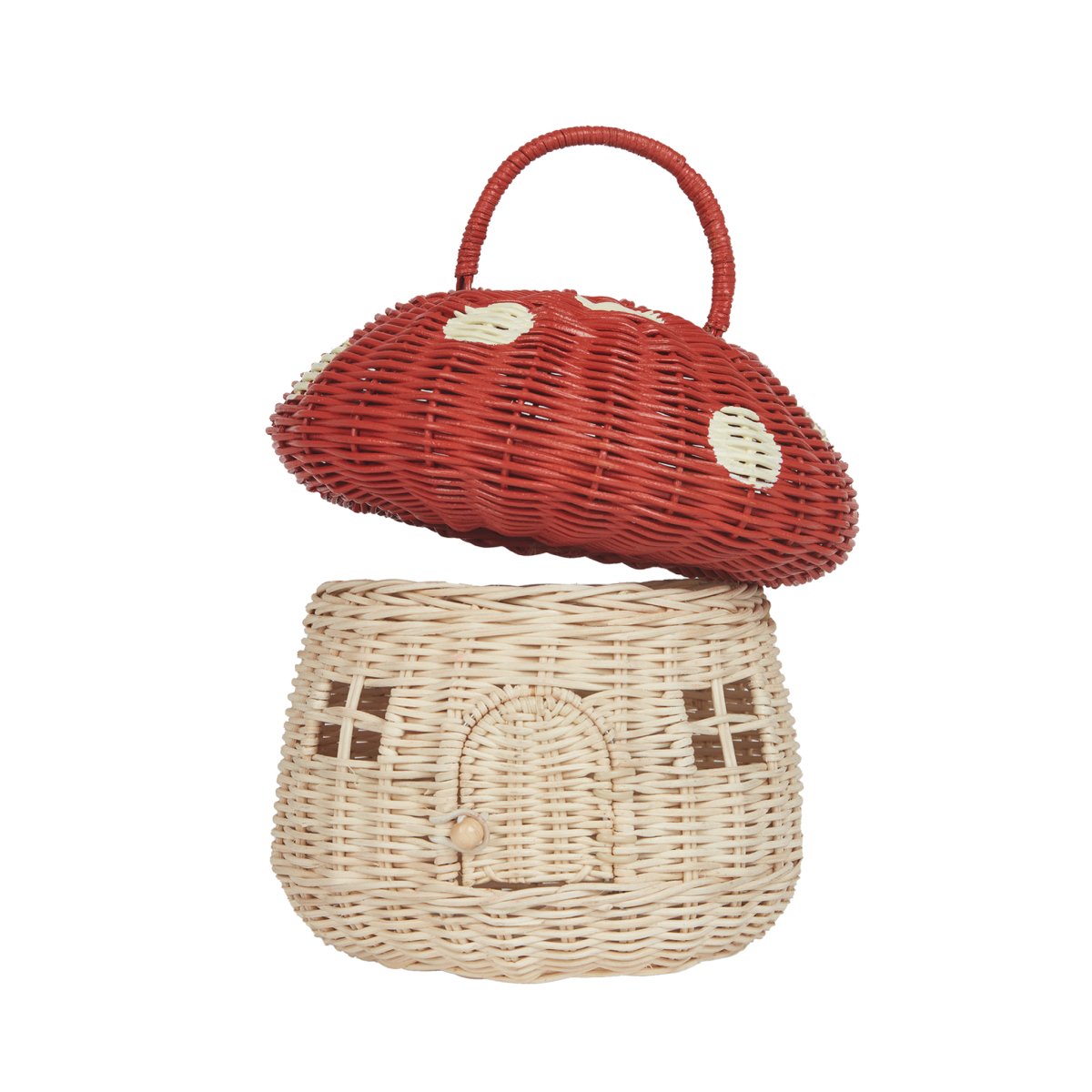 OLLI ELLA-Panier Champignon - Rouge