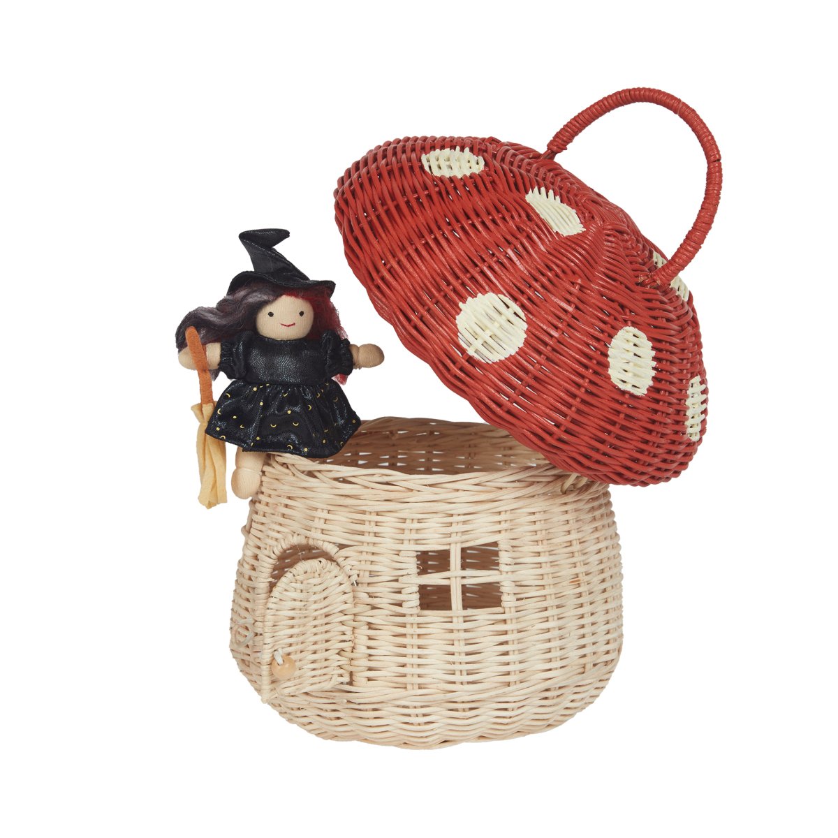 OLLI ELLA-Panier Champignon - Rouge