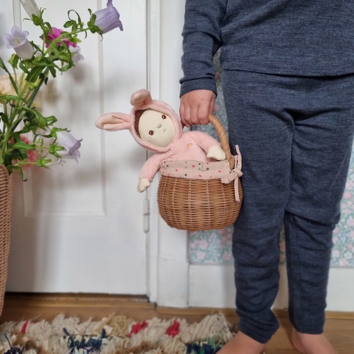 OLLI ELLA-Poupée Dinky Dinkum - Bella Bunny - Rose