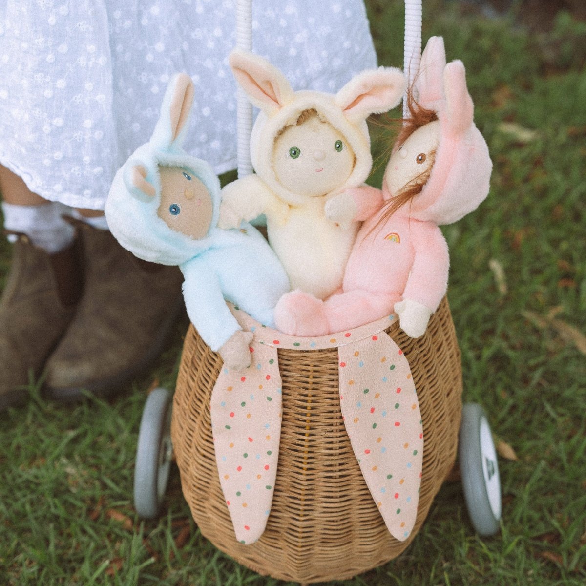OLLI ELLA-Poupée Dinky Dinkum - Bobbin Bunny - Ivory