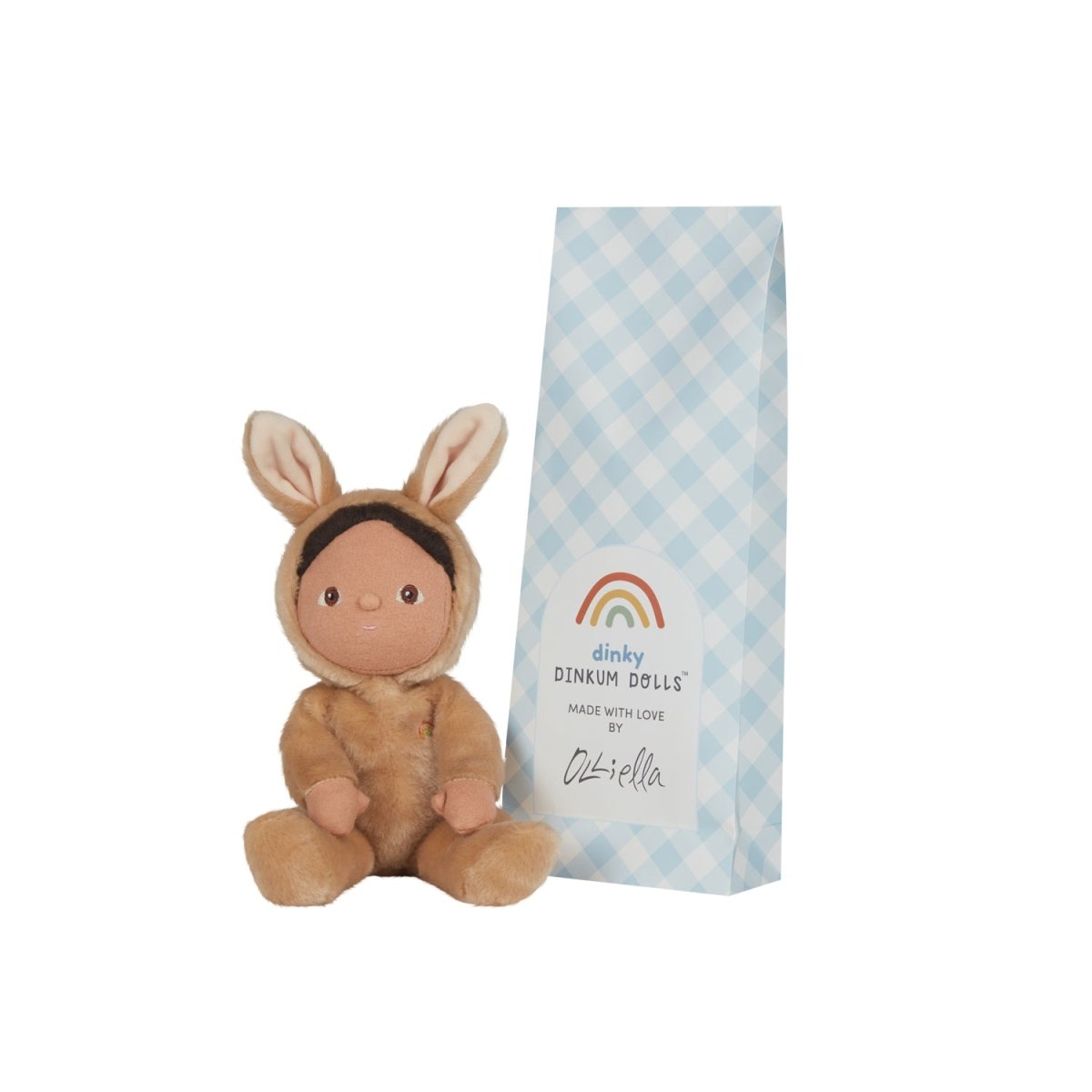 OLLI ELLA-Poupée Dinky Dinkum - Bucky Bunny - Latte