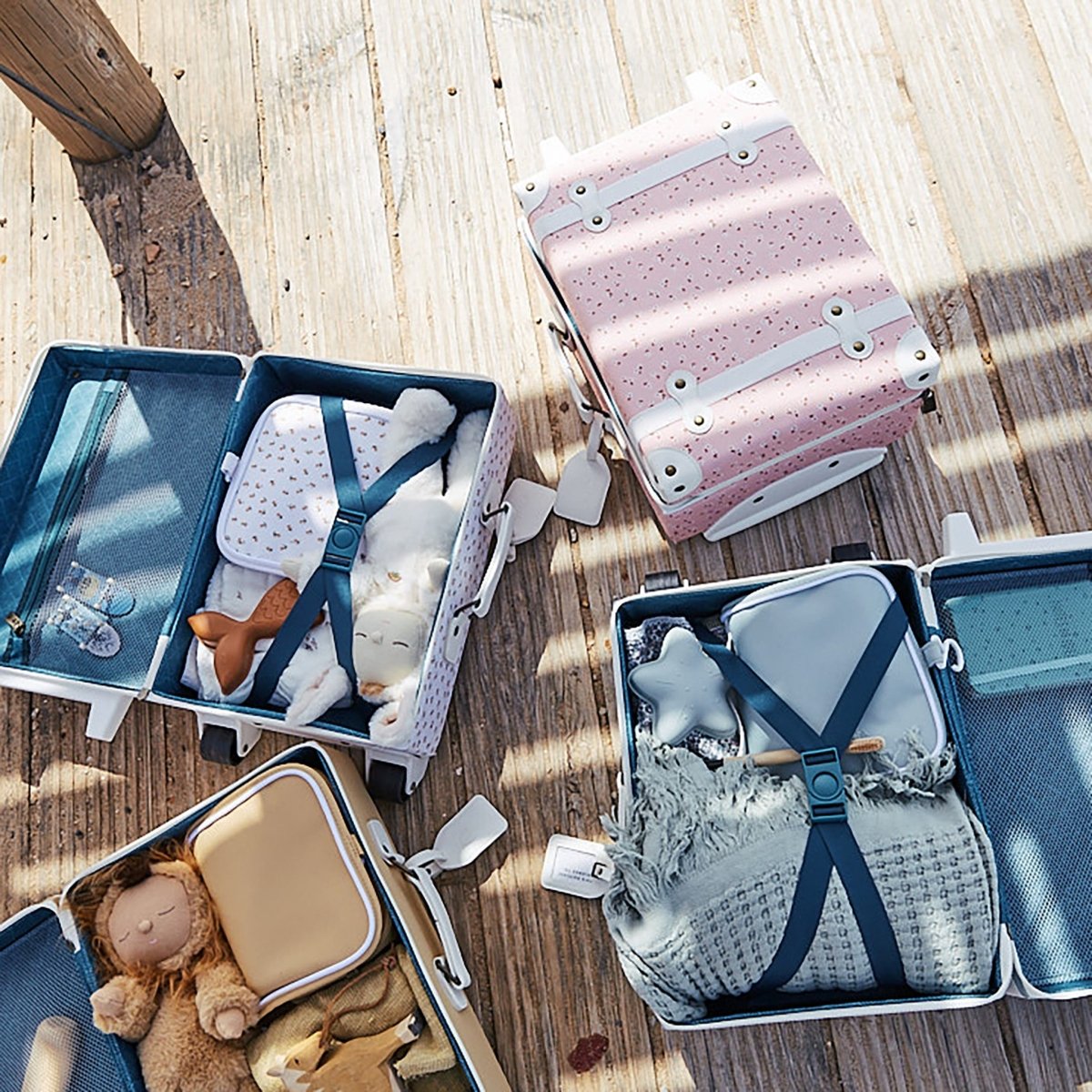 OLLI ELLA-Valise See-Ya ! - Pink Daisies
