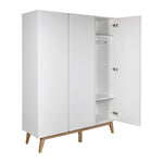 QUAX-Armoire Trendy 3 Portes - Blanc