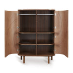 QUAX-Armoire Yume - Portes Rondes - Noyer