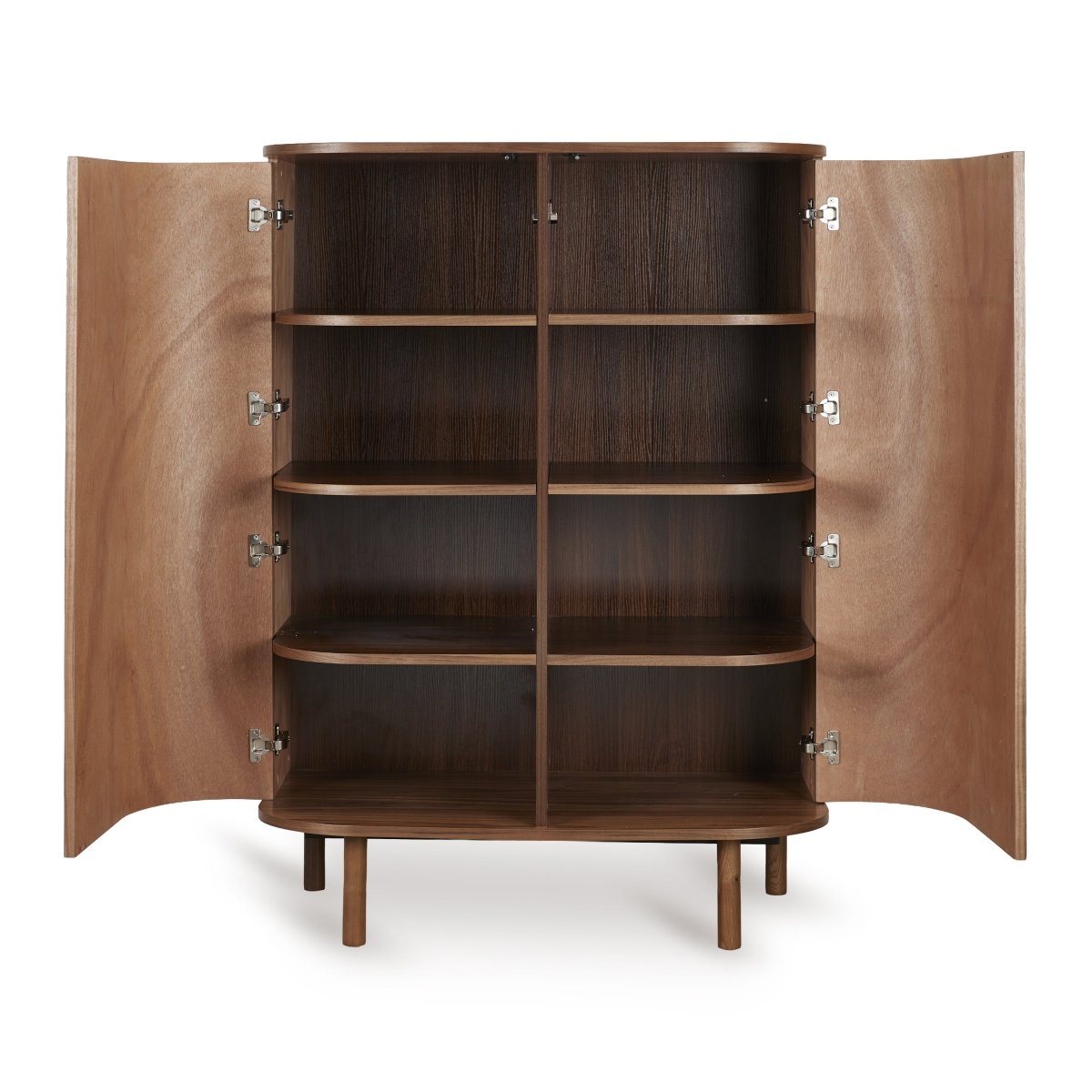 QUAX-Armoire Yume - Portes Rondes - Noyer