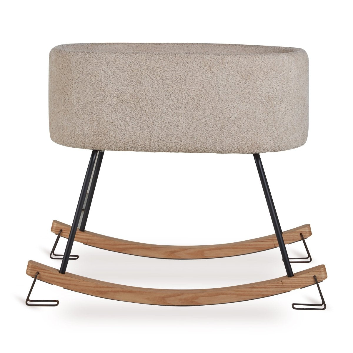 QUAX-Berceau à Bascule De Luxe - Mouton Bouclé