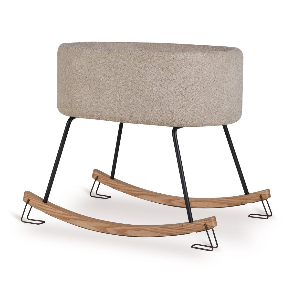 QUAX-Berceau à Bascule De Luxe - Mouton Bouclé