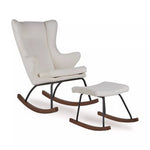 QUAX-Chaise À Bascule Adulte De Luxe - Crème