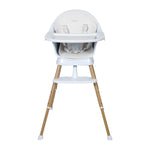QUAX-Chaise Bébé Evolutive Ultimo 3 Luxe - Blanc-Naturel