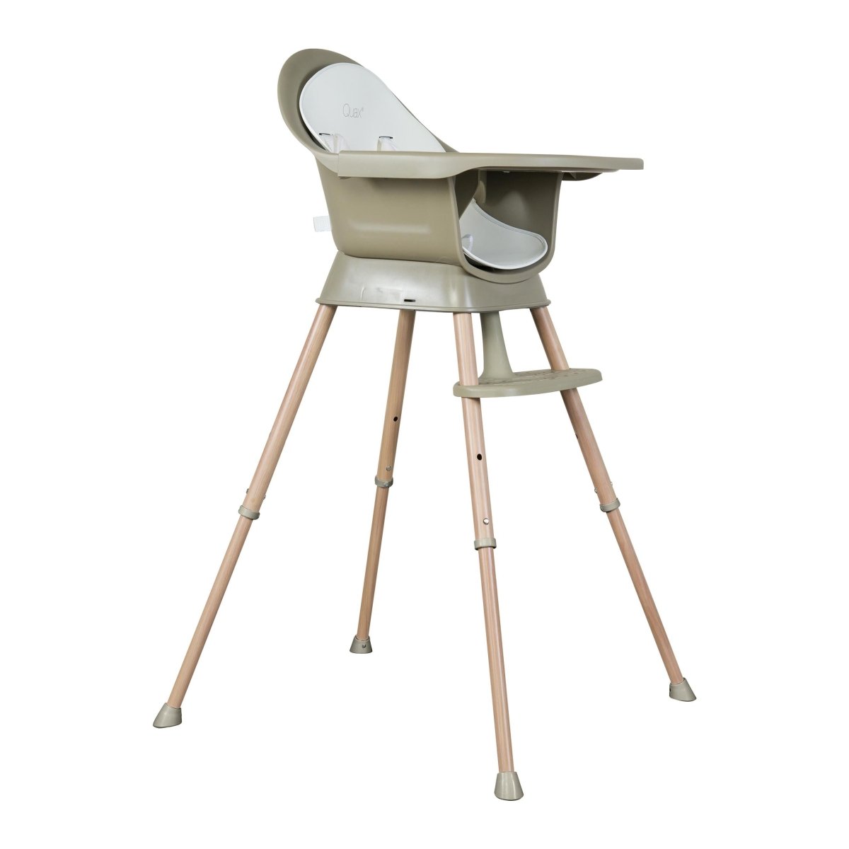 QUAX-Chaise Bébé Evolutive Ultimo 3 Luxe - Thym-Naturel