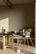 QUAX-Chaise Bébé Evolutive Ultimo 3 Luxe - Thym-Naturel
