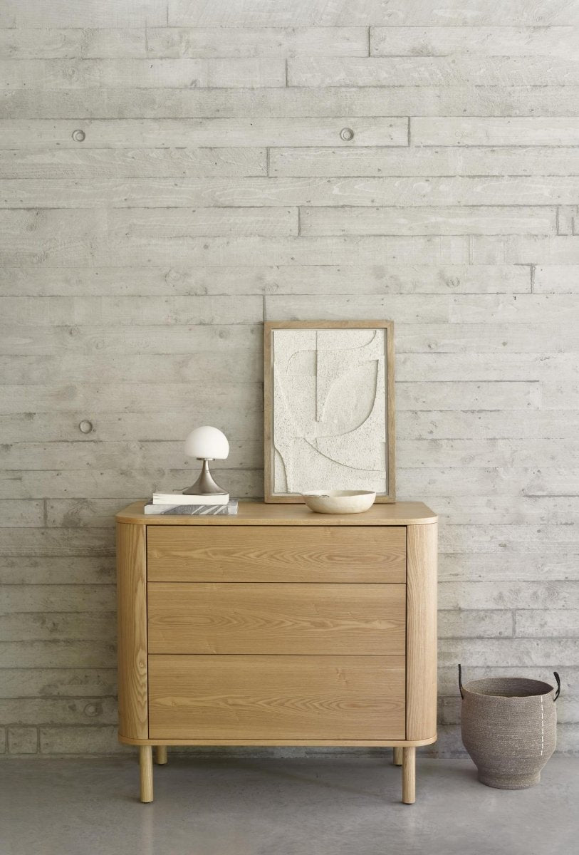 QUAX-Commode 3 Tiroirs YUME - Frêne Naturel