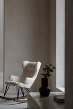 QUAX-Fauteuil À Bascule De Luxe Enfant Crème