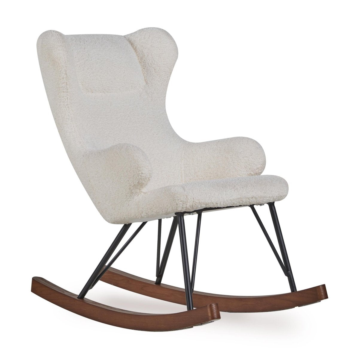 QUAX-Fauteuil À Bascule De Luxe Enfant Crème