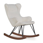 QUAX-Fauteuil À Bascule De Luxe Enfant Crème