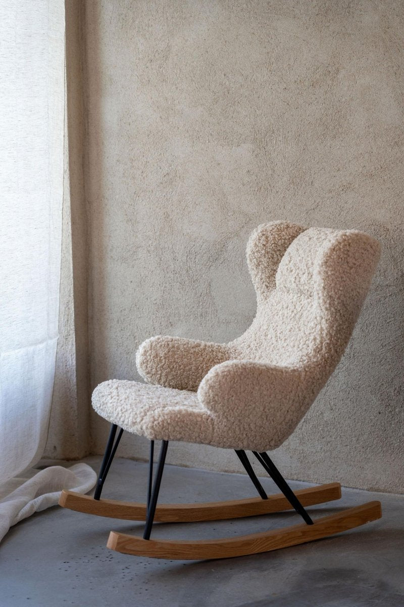 QUAX-Fauteuil À Bascule De Luxe Enfant Mouton