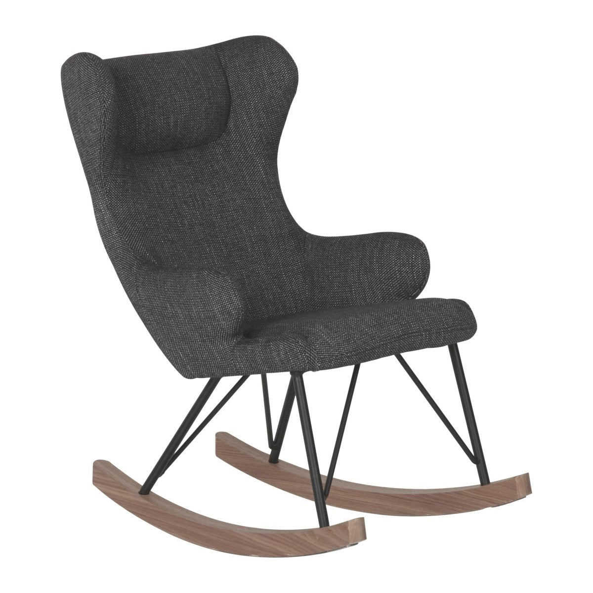 QUAX-Fauteuil À Bascule De Luxe Enfant Noir