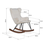 QUAX-Fauteuil À Bascule De Luxe Enfant Noir