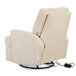 QUAX-Fauteuil D'Allaitement Électrique Swivel & Gliding - Tofu