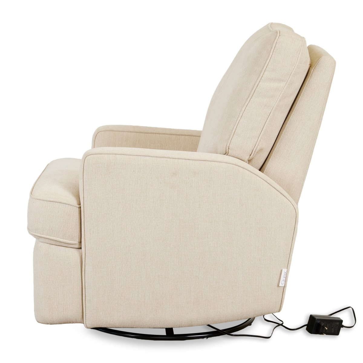 QUAX-Fauteuil D'Allaitement Électrique Swivel & Gliding - Tofu