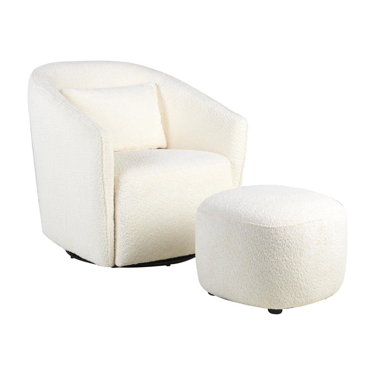 QUAX-Fauteuil Gomi - Swivel & Gliding Chair - Cream